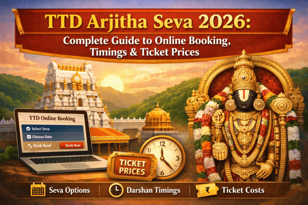 TTD Arjitha Seva 2026: Complete Guide to Online Booking, Timings & Ticket Prices