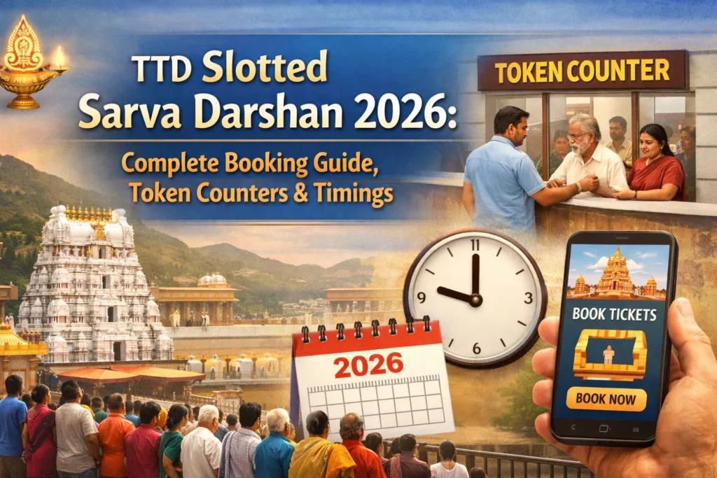 TTD Slotted Sarva Darshan 2026: Complete Booking Guide, Token Counters & Timings