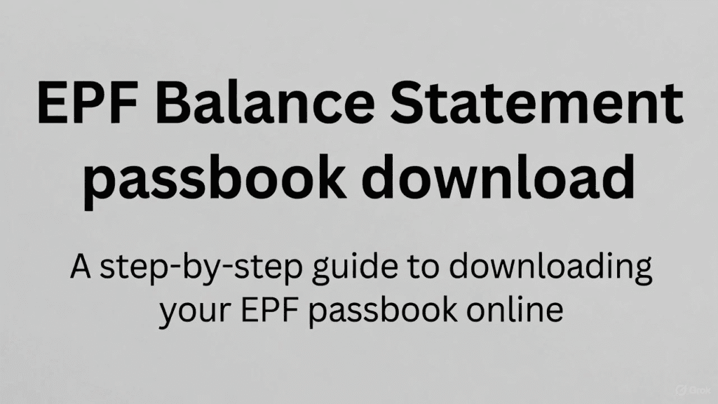 epf balance check PF Statement UAN passbook enquiry