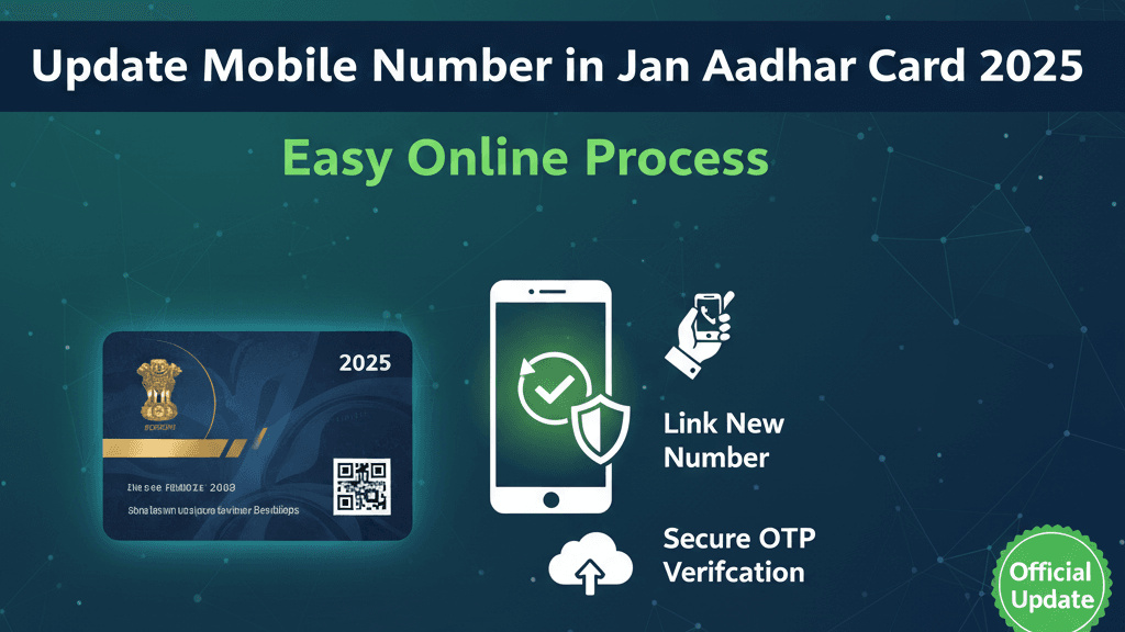 Update Mobile Number in Jan Aadhar Card 2025: Add or update mobile number in Jan Aadhar Card in just 1 minute