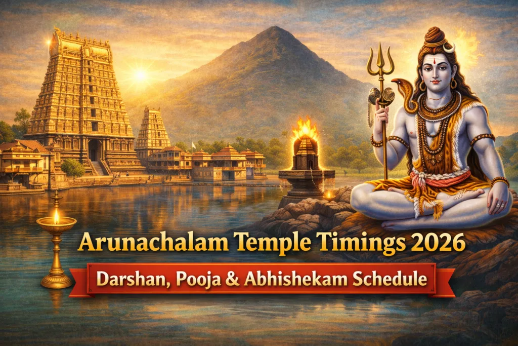 Arunachalam Temple Timings 2026 – Darshan, Pooja & Abhishekam Schedule