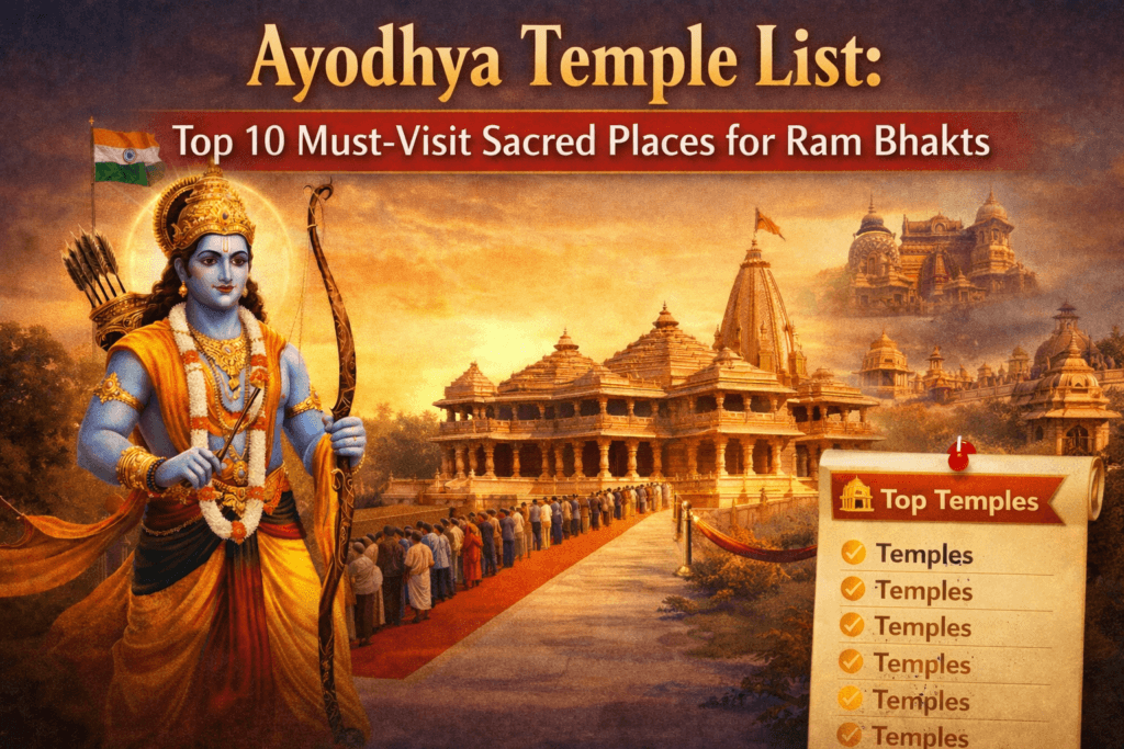 Ayodhya Temple List 2026 : Top 10 Must-Visit Sacred Places for Ram Bhakts