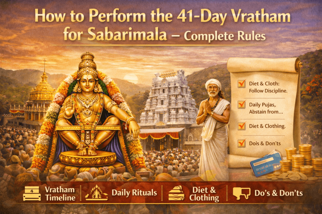 How to Perform the 41-Day Vratham for Sabarimala: Complete Rules, Rituals & Spiritual Guide (2026)